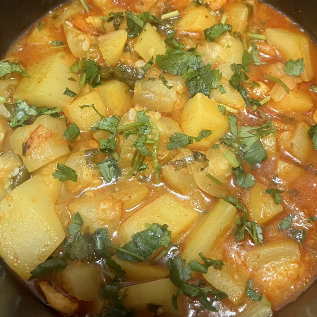 Gourd with Shrimp curry 